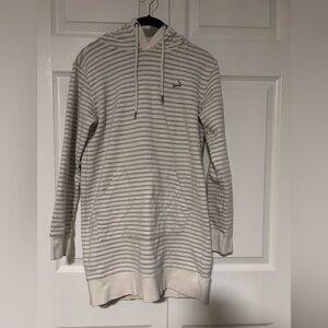 Ladie's Cuffy's Cape Cod Super Long Striped Hooded Sweatshirt